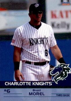 2013 Choice Charlotte Knights #16 Brent Morel Front