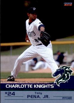 2013 Choice Charlotte Knights #19 Tony Pena, Jr. Front