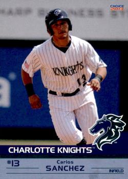 2013 Choice Charlotte Knights #23 Carlos Sanchez Front