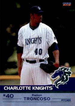 2013 Choice Charlotte Knights #28 Ramon Troncoso Front