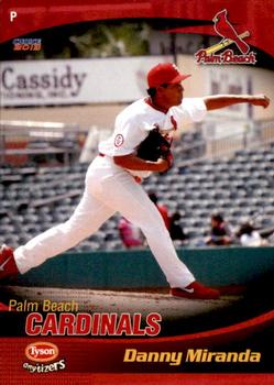 2013 Choice Palm Beach Cardinals #16 Danny Miranda Front