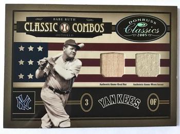2005 Donruss Classics - Classic Combos #CC-33 Babe Ruth / Ted Williams Front