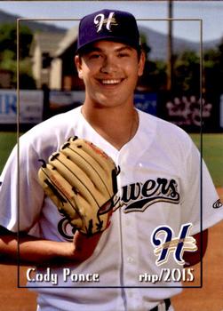 2015 Grandstand Helena Brewers #26 Cody Ponce Front