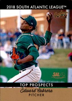 2018 Choice South Atlantic League Top Prospects #11 Edward Cabrera Front