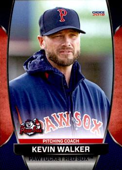 2018 Choice Pawtucket Red Sox #33 Kevin Walker Front