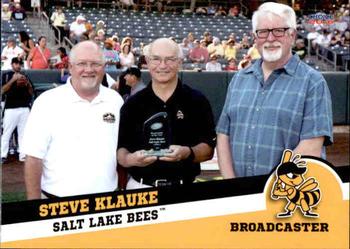 2016 Choice Salt Lake Bees #30 Steve Klauke Front