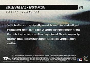 2018 Topps On-Demand Rookie Sensations - Rookie Teammates #RT6 Shohei Ohtani / Parker Bridwell Back