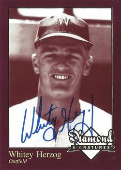 2006 Philadelphia Athletics Historical Society Diamond Signatures #NNO Whitey Herzog Front