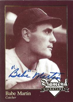 2006 Philadelphia Athletics Historical Society Diamond Signatures #NNO Babe Martin Front