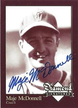 2006 Philadelphia Athletics Historical Society Diamond Signatures #NNO Maje McDonnell Front