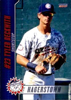 2017 Choice Hagerstown Suns #4 Tyler Beckwith Front