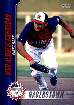 2017 Choice Hagerstown Suns #6 Aldrem Corredor Front