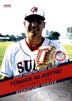 2018 Choice Hagerstown Suns #2 Tomas Alastre Front