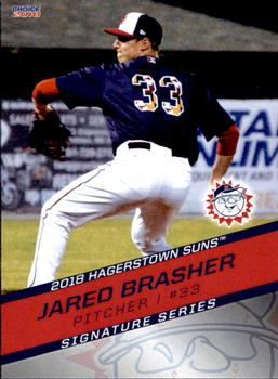 2018 Choice Hagerstown Suns #8 Jared Brasher Front
