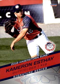 2018 Choice Hagerstown Suns #12 Kameron Esthay Front