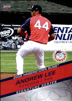 2018 Choice Hagerstown Suns #20 Andrew Lee Front
