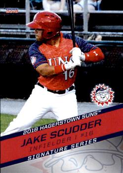 2018 Choice Hagerstown Suns #24 Jake Scudder Front