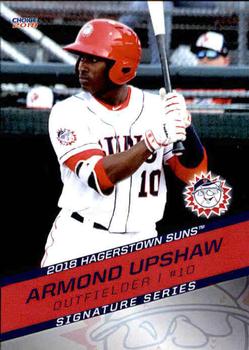 2018 Choice Hagerstown Suns #29 Armond Upshaw Front