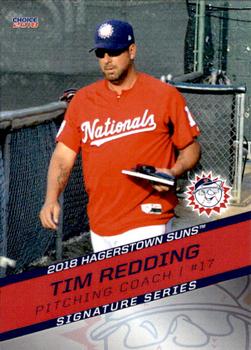 2018 Choice Hagerstown Suns #33 Tim Redding Front