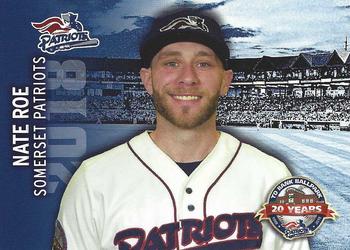 2018 Choice Somerset Patriots #24 Nate Roe Front