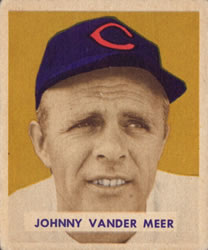 1949 Bowman #128 Johnny Vander Meer Front