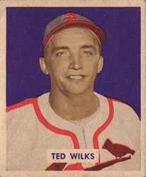 1949 Bowman #137 Ted Wilks Front