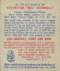 1949 Bowman #145 Sylvester 