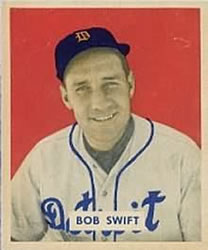 1949 Bowman #148 Bob Swift Front