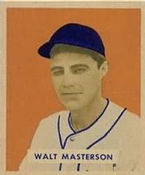 1949 Bowman #157 Walt Masterson Front