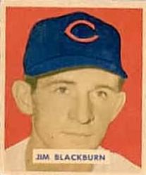 1949 Bowman #160 Jim Blackburn Front