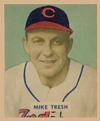 1949 Bowman #166 Mike Tresh Front