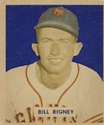 1949 Bowman #170 Bill Rigney Front