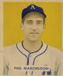 1949 Bowman #187 Phil Marchildon Front
