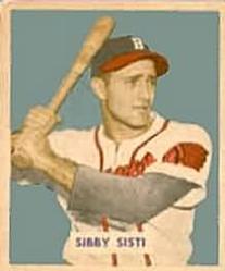 1949 Bowman #201 Sibby Sisti Front
