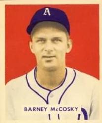 1949 Bowman #203 Barney McCosky Front