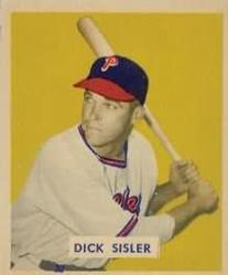 1949 Bowman #205 Dick Sisler Front