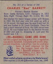 1949 Bowman #213 Charles 