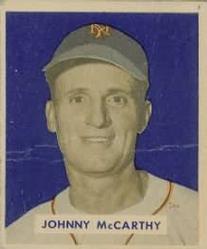 1949 Bowman #220 Johnny McCarthy Front
