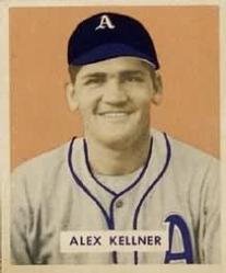 1949 Bowman #222 Alex Kellner Front
