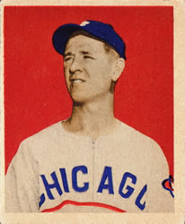1949 Bowman #52 Johnny Schmitz Front