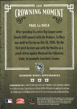 2005 Donruss Diamond Kings #100 Paul Lo Duca Back