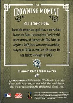 2005 Donruss Diamond Kings #101 Guillermo Mota Back