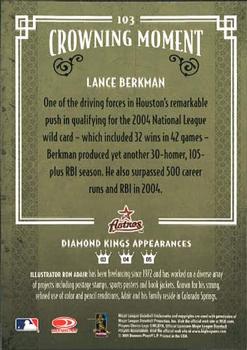 2005 Donruss Diamond Kings #103 Lance Berkman Back