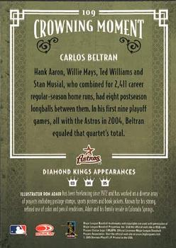 2005 Donruss Diamond Kings #109 Carlos Beltran Back