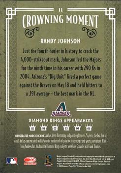 2005 Donruss Diamond Kings #11 Randy Johnson Back