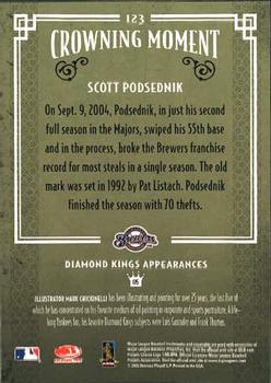 2005 Donruss Diamond Kings #123 Scott Podsednik Back