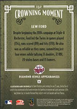 2005 Donruss Diamond Kings #132 Lew Ford Back