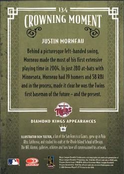 2005 Donruss Diamond Kings #134 Justin Morneau Back