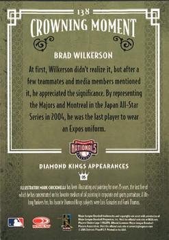 2005 Donruss Diamond Kings #138 Brad Wilkerson Back