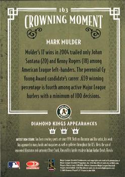 2005 Donruss Diamond Kings #163 Mark Mulder Back